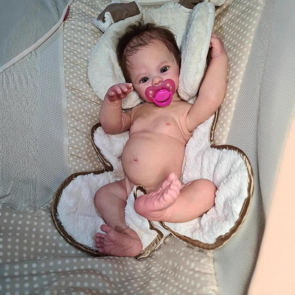 Popular Realistic Vein Capillary Visible Rebirth Doll Meadow 49 Cm Exquisite 3D Painted Reborn Doll Child Elderly Accompany Baby Doll Toy Holiday Gift