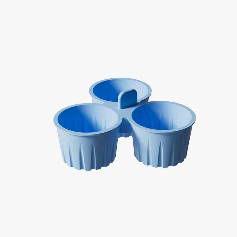 Силиконовый рамекин для аэрофритюрницы, многоразовая форма для выпечки в аэрофритюрнице с ручкой, долговечная, антипригарная, форма для яиц, чашка для выпечки, кухня, дом