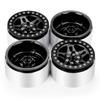 YEAHRUN 4pcs Aluminum Alloy Beadlock 2.2 Inch Wheel Rims Hubs for Axial SCX10 Wraith TRX-4 1/10 RC Crawler Car Upgrade Part