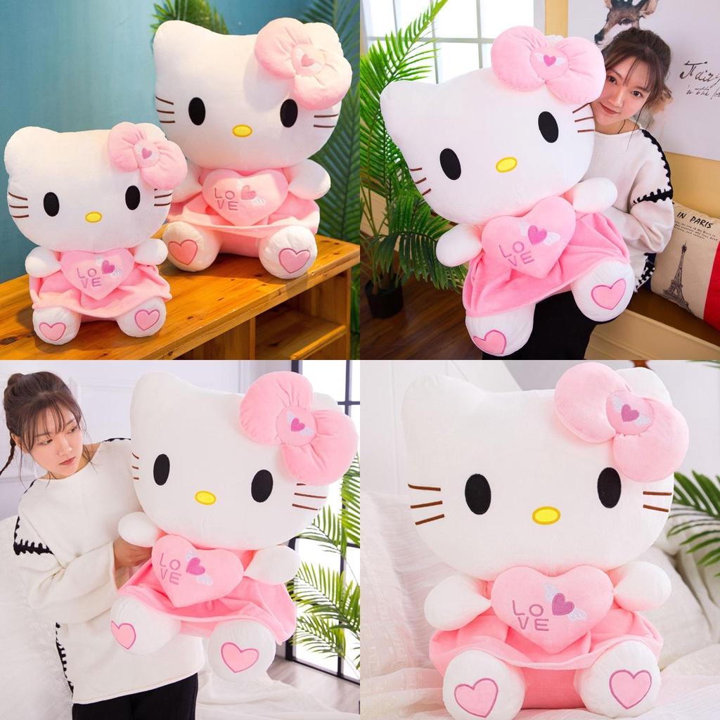Premium Hello Kitty Heart Pillow Plush Toy Soft And Safe Kids Gift For Birthdays And Holidays