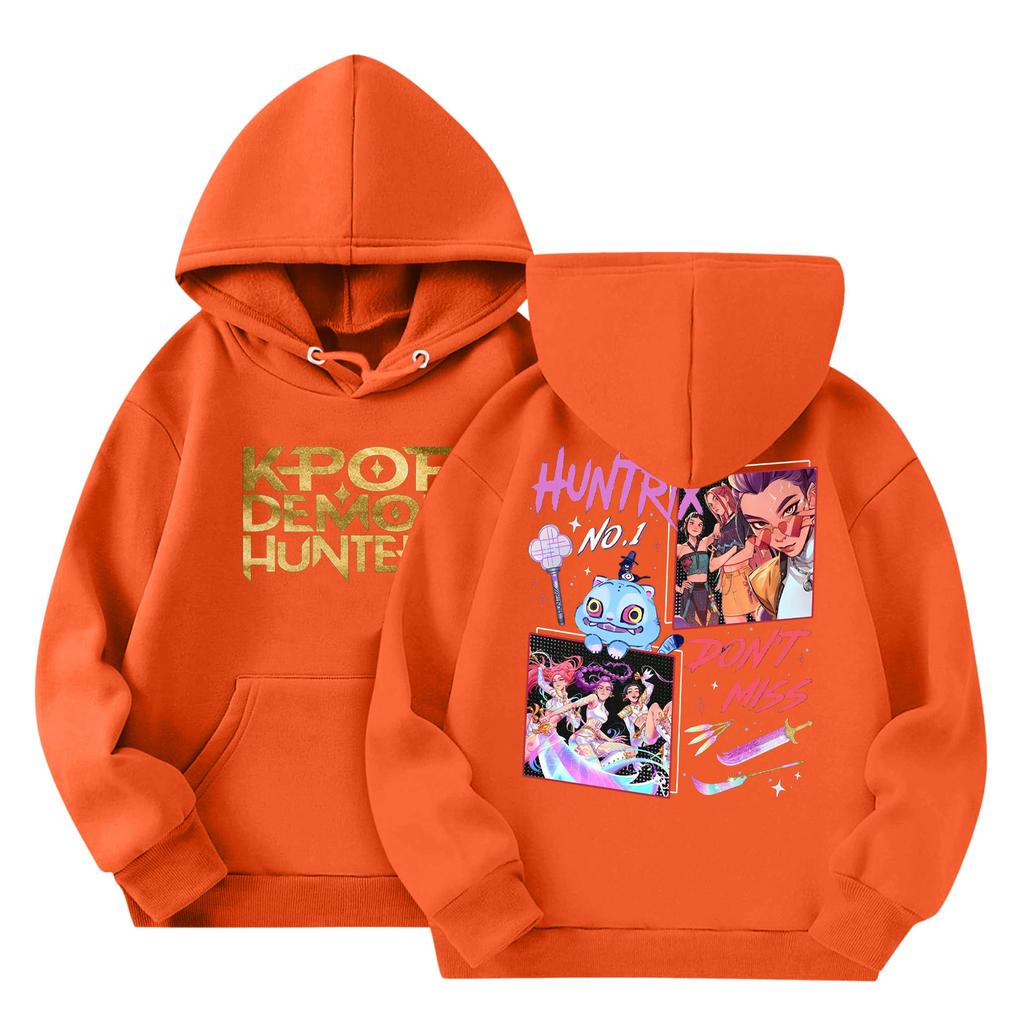 Детская мода Легкий пуловер с длинным рукавом с карманами Толстовка с принтом