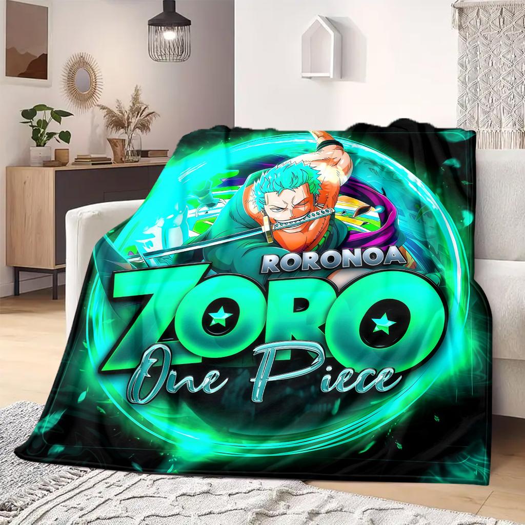 Roronoa Zoro Print Blanket Warm Comfortable Flannel Blanket Suitable for Bedrooms,Sofas, Beds,Chairs,Travel 127