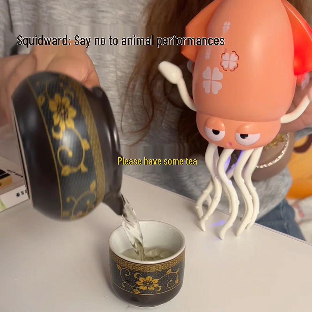 Индукционная танцующая игрушка-осьминог с автоматическим обходом препятствий для детского веселья и снятия стресса