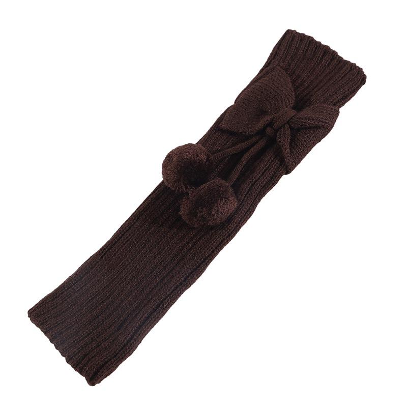 Women Girls Fashion Knitted Leg Warmers Cable Knit Footless Boot Socks Winter Kawaii Leg Sleeves with Balls