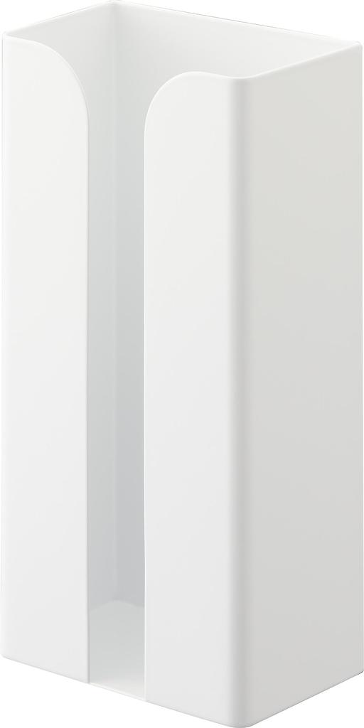 Yamazaki Tower Magnetic Plastic Bag Kitchen Paper W13 x x Tissue Plastic Bag Easy Model 3773 & Holder, White, Approx. D8.3 H26cm, Case, Holder,