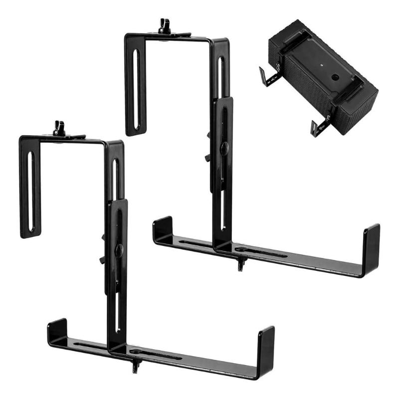 2 шт. кронштейны для цветочных горшков, регулируемые кронштейны для цветочной коробки, кронштейны для оконной коробки, уличный крючок для цветочных горшков для забора, сада