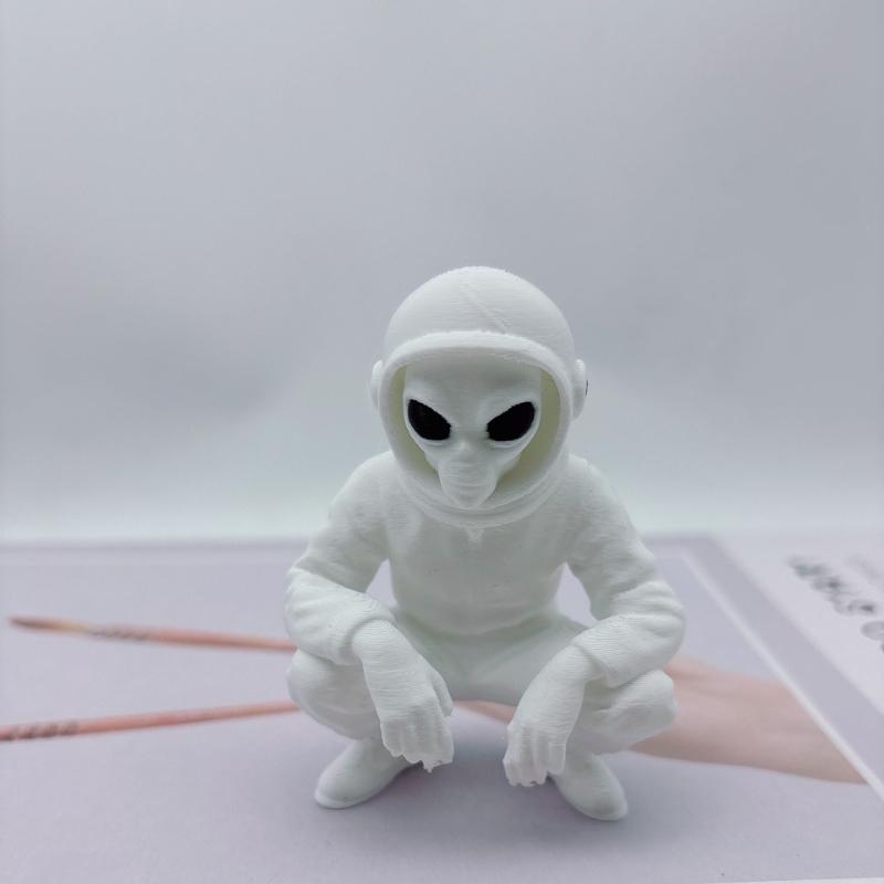 3D-печатные статуэтки инопланетян, Современные пластиковые украшения-инопланетяне, Декорации для комнаты в стиле Sci-fi, Космическое веселье, Уникальные креативные подарки