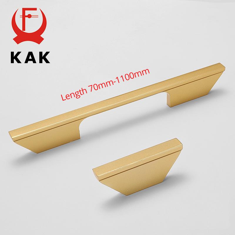 KAK Черная Кухонная Ручка Модная Алюминиевый Сплав Ручка-Тяжка для Дверцы Шкафа Ручка для Шкафа-Гардероба Длинная Мебельная Ручка Фурнитура