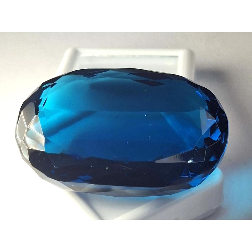 Oval Cut Lab Created Blue Indicolite Tourmaline 115-117 Ct Beautiful Gemstone