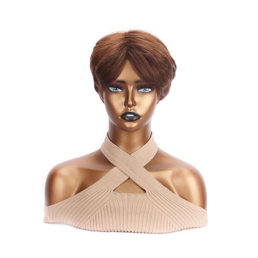 Синтетические короткие прямые парики с наращиванием челки, серые парики из волокна для женщин