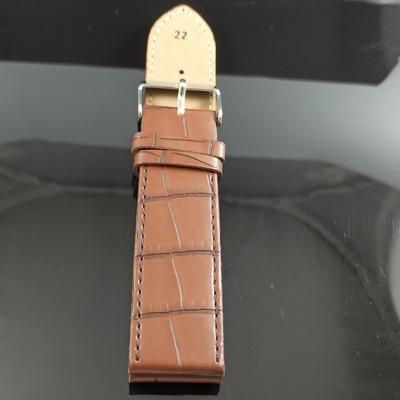 22-ММ КОЖАНЫЙ РЕМЕШОК С ДВУМЯ ПРУЖИННЫМИ СТЯЖКАМИ БЕСПЛАТНАЯ ДОСТАВКА 024-1 Ремешок-024