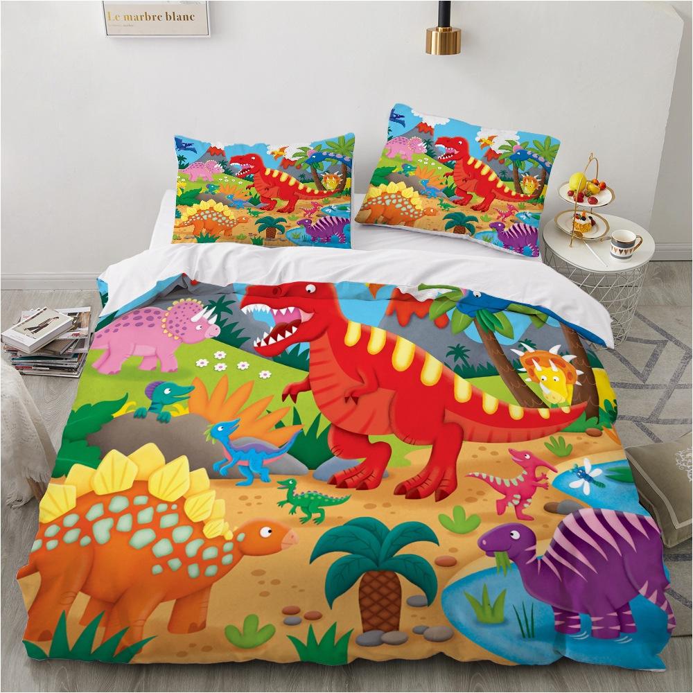3D Animal Bedding Set Boys' Teenagers Down Duvet Cover Pillowcase Single Double Full Size Cover Kid Gift Luxury Home Textile