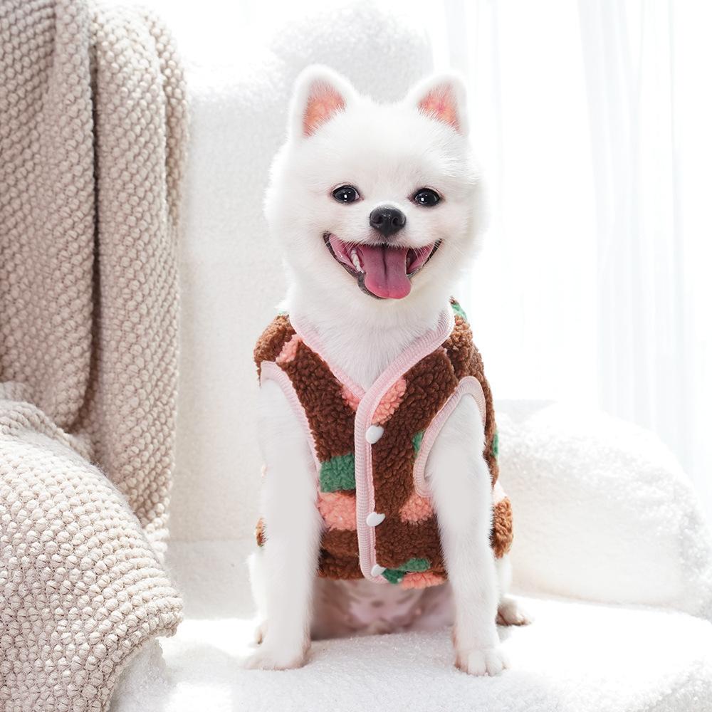 Winter Warm Dog Clothes Cute Puppy Coat Soft Plush Pet Clothes for Small Medium Dogs Chihuahua Yorkie Costume Dog Accessories