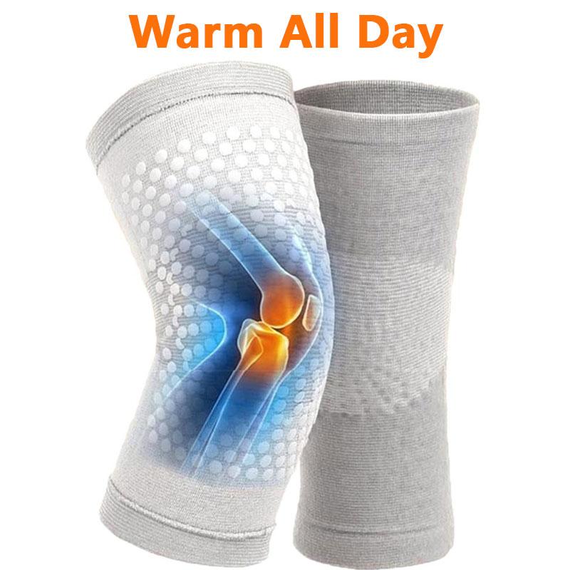 3 цвета, 1 пара, самонагревающийся наколенник, теплый наколенник для облегчения боли в суставах, восстановления после травм, зимняя поддержка колена