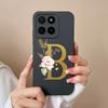 Для Honor X5B Plus X5 Чехол Простая Буква Имени Мягкий Гладкий Жидкий Силикон Ударопрочная Задняя Крышка Телефона Для Honor X 5 X5bPlus Capa