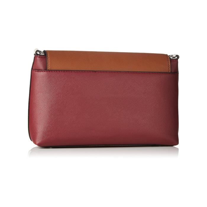 Sac Porté Main - Guess - Lottie - Marron - Synthétique - Zippée