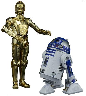 Звездные войны Последние джедаи Масштабная пластиковая модель C-3PO и R2-D2 1/12