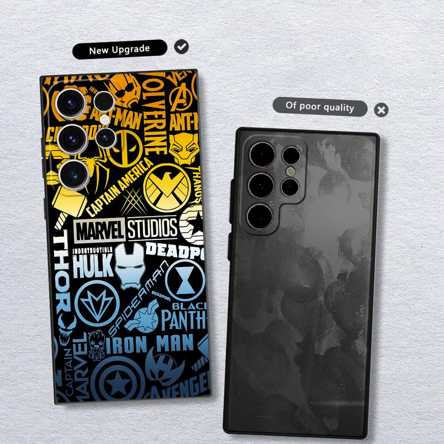 Чехол для телефона Funda для Samsung Galaxy S26 S25 Ultra S20 S24 Plus S21 FE S10 S9 S23 Note 20 Ultra 8 9 10 Аниме Крутой Марвел