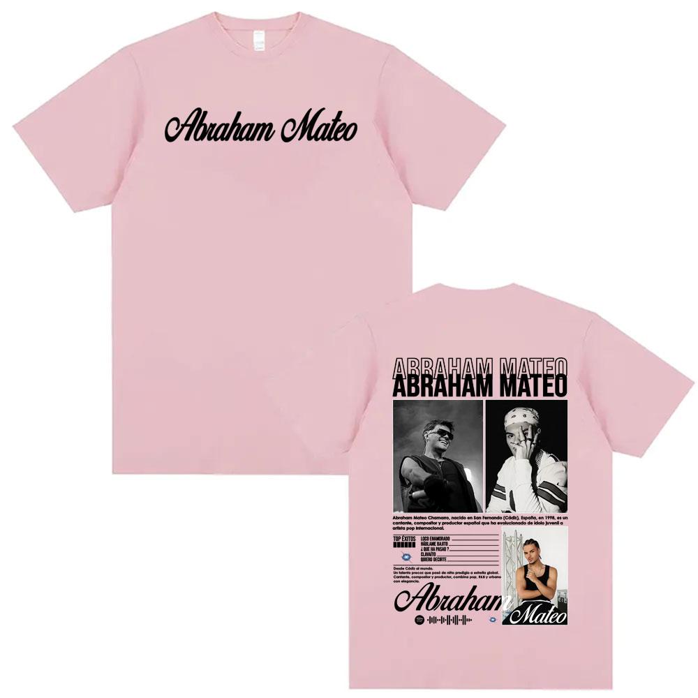 Rapper Abraham Mateo Album Tour Merch Tshirt Men Women Retro High Street Short Sleeve Summer Shirt Fashion 100 Cotton T Shirt