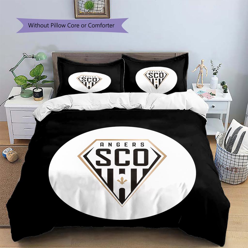 Angers SCO Pattern Bedding Quilt Set Home Decoration Gift (1 * duvet cover + 2 * pillowcase without core)