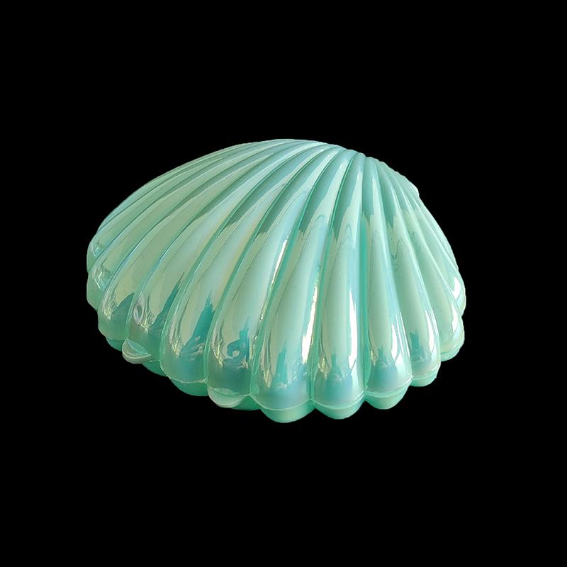 1 шт., милая пластиковая коробка для конфет в виде ракушки, коробки для хранения ювелирных изделий для макияжа, свадьбы, дня рождения, детского душа, подарочная коробка, декор для вечеринки