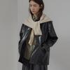 But’ton Wool Layered Shawl Muffler (4 colors)