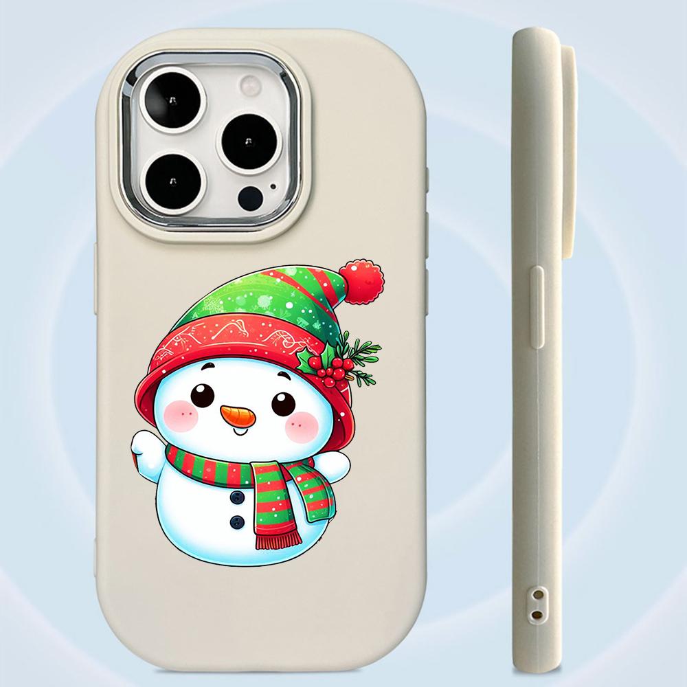 N98 С Новым годом, Рождеством, мягкие чехлы для телефонов iPhone 16 Pro Max Xiaomi 11 Lite Redmi 13C Note 11s, защитная рамка для камеры, задняя крышка