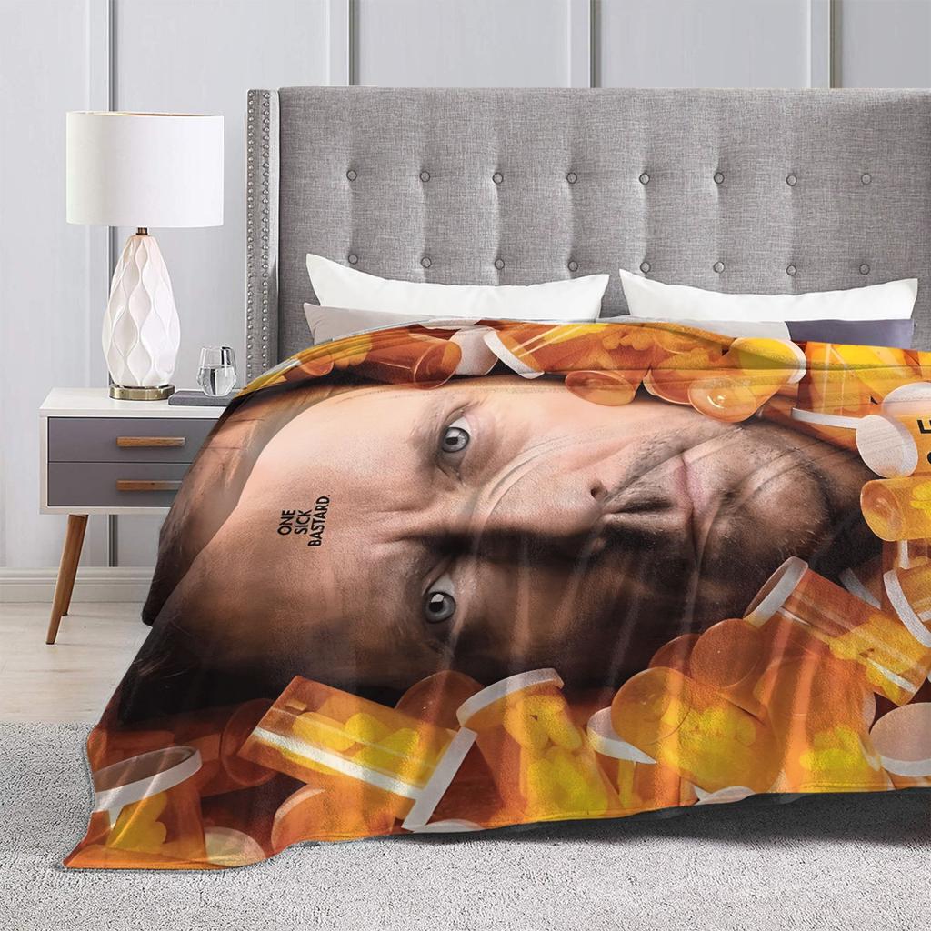 Dr Gregory House Blanket Soft Fashion Plush Throw Blanket For Couch Chair Sofa Bed Airplane Travel Flannel Bedspread Bed Cover