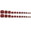 24pcs Dazzling False Nails Short Square Nail Tips Fashion Press on Nails  Women Girls