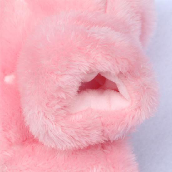 Моющаяся одежда для домашних животных, фланелевая куртка с милым принтом, пальто с капюшоном для собак, тонкая работа