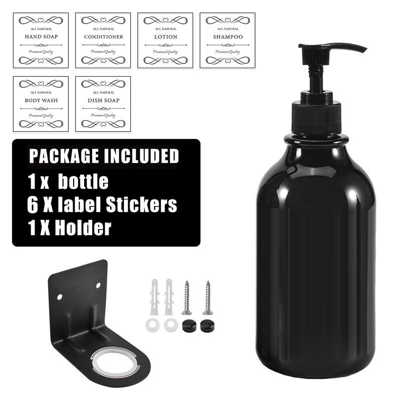 Бутылка для мыла HOT, дозатор для жидкого мыла, многоразовый шампунь, кондиционер, гель для душа, контейнер с этикеткой/стойкой