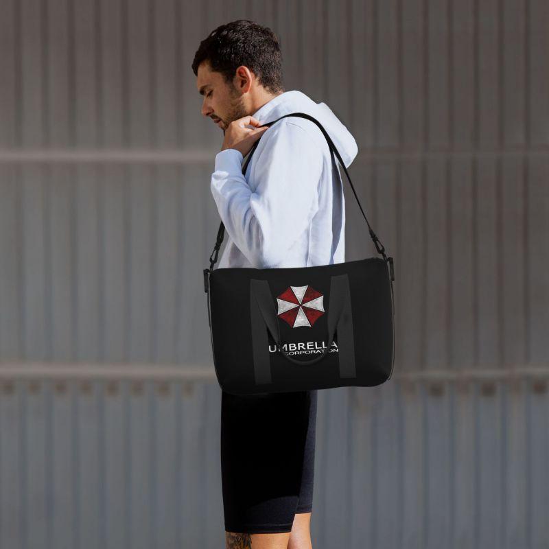 Umbrella Corporation Travel Duffel Bag for Men Women Portable Weekender Overnight Bags Carry on Tote Bag for Sports Gym Yoga