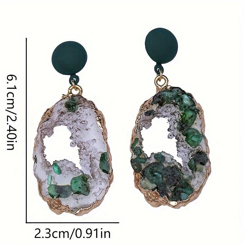 1 пара нестандартных висячих сережек в болливудском стиле для повседневных нарядов и вечеринок — роскошные ювелирные аксессуары