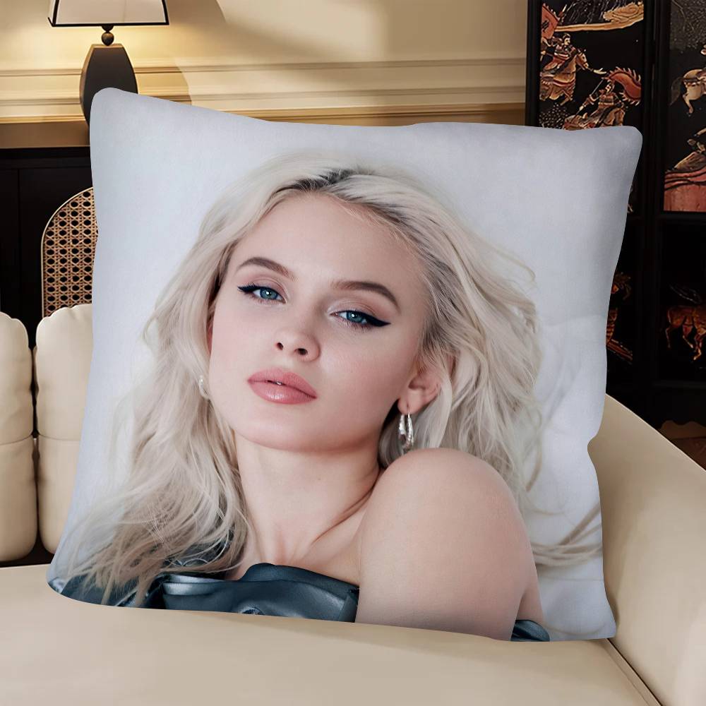 Singer ZZara Larsson Pillow Case Fashion Square Pillowcase Bedroom Sofa Room Ins Decoration Leisure