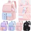 Cartoon Girl Student Schoolbag Rainbow Waterproof Backpack Women's Travel Backpack