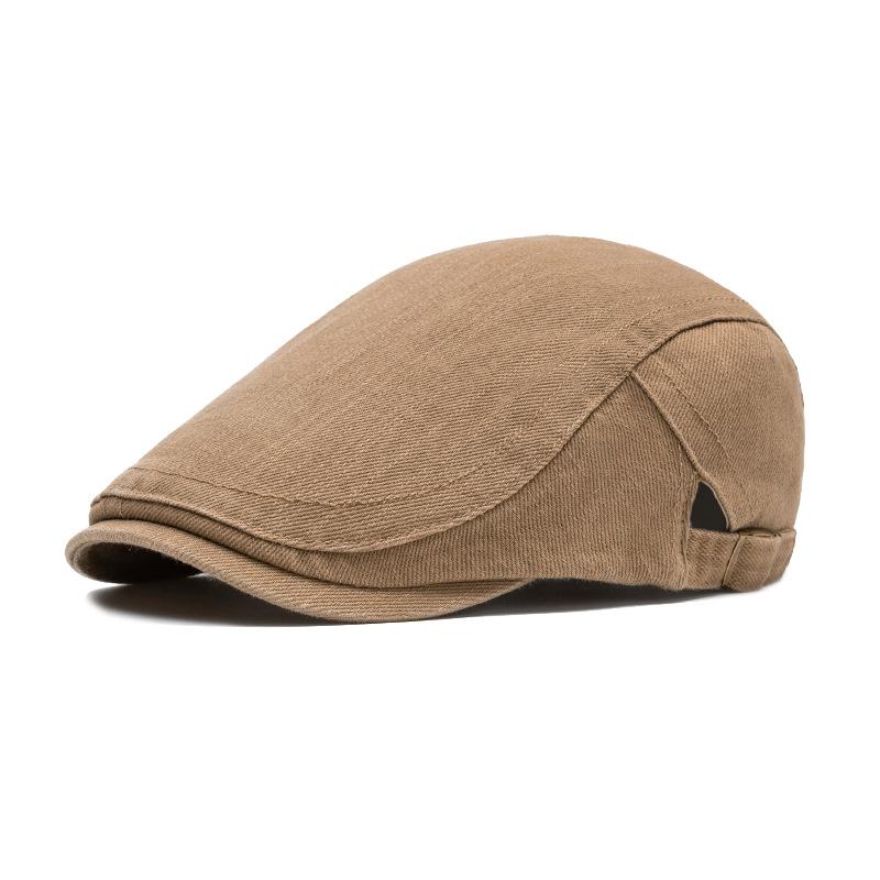 Beret Men's Spring Autumn Sunshade Sun Hat Forward Cap Youth Peaked Cap