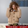 Retro Hooded Padded Jacket with Fur Collar