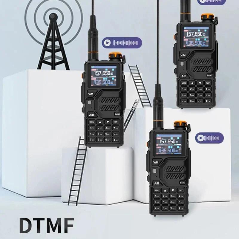 Baofeng Walkie Talkie K5 Pro Max GPS Type-C Charge Multi Band AM FM NOAA One Touch Copy Frequency UV-K5 Plus GPS Two Way Radios