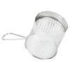 Stainless Steel French Fry  Basket Round Shape Fries Holder Deep Fry Basket  Coffee Shop