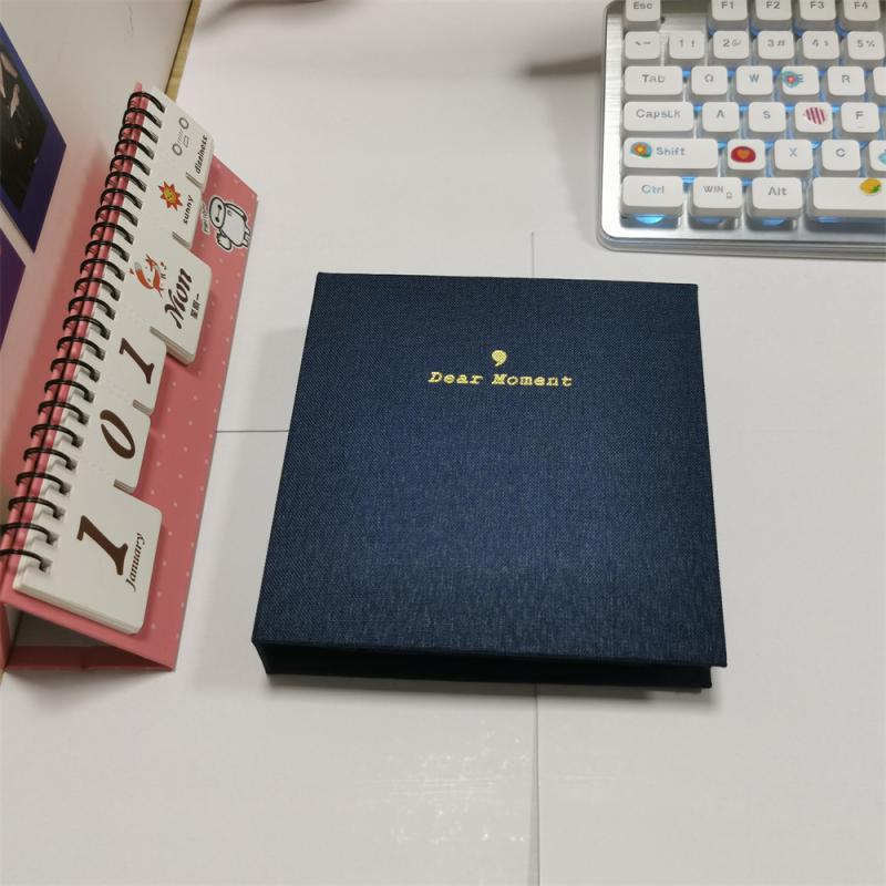 Альбомы Изысканный Хлопково-Льняной Фотоальбом Instax Книга Памяти Для Карт Протекторы 1415  3см Книга для Карт Альбом на Кольцах 3 Дюйма