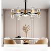 Modern Wrought Iron Acrylic Living Room Chandelier Nordic Home Dining Bedroom Lamps