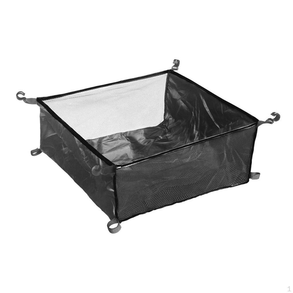 Camping Table Storage Basket, Foldable And Practical Mesh Bag