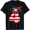 Аррр мне 4, Крутая пиратская тема 4-й день рождения мальчики девочки футболка