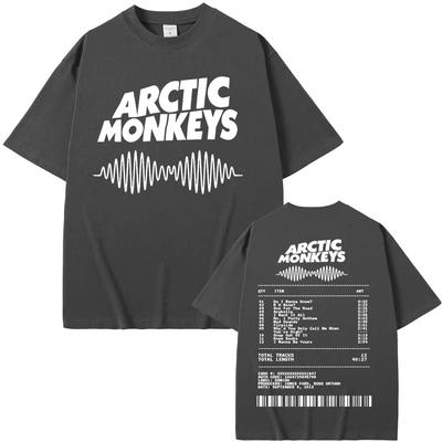 Футболка с графическим принтом музыкального альбома Arctic Monkeys для мужчин и женщин, винтажные футболки в уличном стиле, 100% хлопок, повседневная футболка большого размера