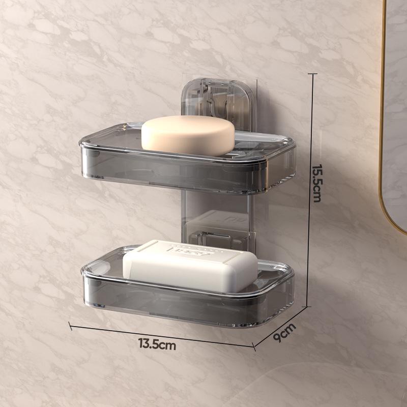 Портативная пыле- и водонепроницаемая мыльница с крышкой для слива для ванной комнаты или путешествий