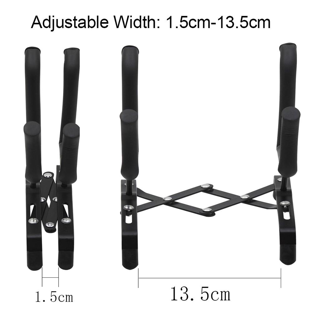 Universal Foldable Ukulele Violin Stand Bracket Adjustable Metal Holder for Ukuleles 4 4 3 4 1 2 1 4 Violins Black