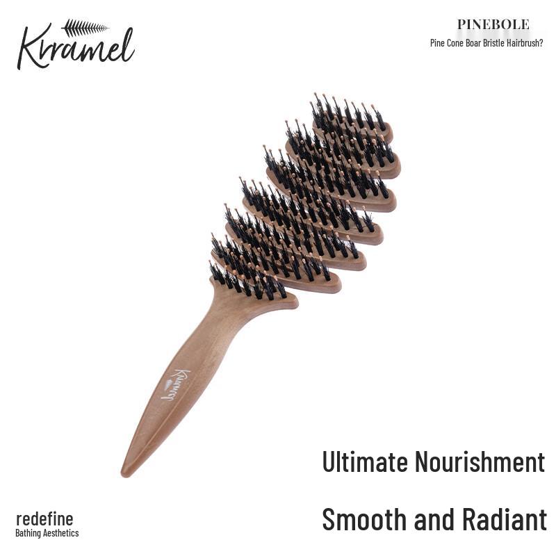 KRRAMEL Boar Bristle Wet & Dry Hair Brush