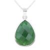 [R1018] - Handmade Silver Necklace 'Mineralia' Silver Aventurine - 18x14 Mm