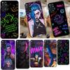 Anime Arcane Jinx Case For Xiaomi Redmi Note 10S 9S 8T Note 11 Pro Note 8 9 10 Pro 9A 9C 9T 10 Cover Coque