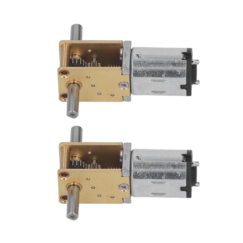 6V DC DC Geared Motor Double Shaft Worm Drive Motor Universal Small DC Motor  For Robotics